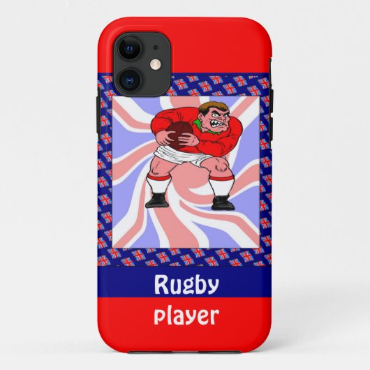 Coques Case-Mate iPhone Joueur de rugby à XV (Dos)