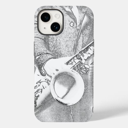 Coques Case-Mate iPhone joueur de saxophone (Verso)