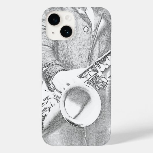 Coques Case-Mate iPhone joueur de saxophone (Verso)