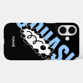 Coques Case-Mate iPhone Joueur de squash personnalisé (Verso (horizontal))