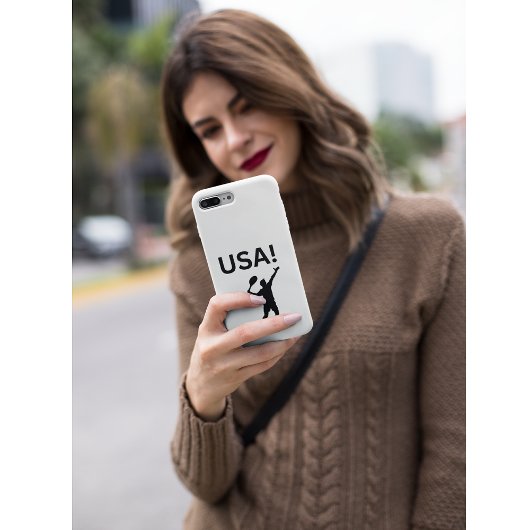 Coques Case-Mate iPhone Joueur de tennis américain utilisant dot comme bal