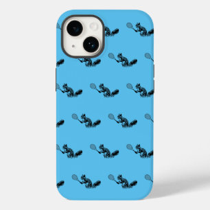 Coque Pour iPhone 14 Joueur de tennis Blue Squirrel Motif