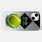 Coques Case-Mate iPhone Joueur de tennis professionnel | Initiales (Verso (horizontal))