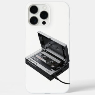 Coques iPhone 16 Pro Max Joueur Walkman rétro avec bande Cassette