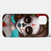 Coques Case-Mate iPhone Jour De La Fille Du Crâne Sucre Des Morts (Verso (horizontal))