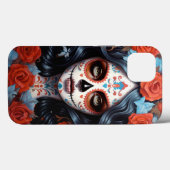 Coques Case-Mate iPhone Jour De La Fille Du Crâne Sucre Des Morts (Verso (horizontal))