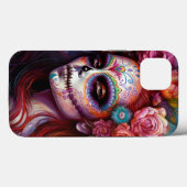 Coques Case-Mate iPhone Jour De La Fille Du Crâne Sucre Des Morts (Verso (horizontal))
