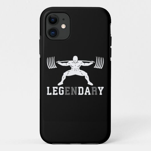 Coques Case-Mate iPhone Jour de la Jambe - Légendaire - Squat - Gym Inspir (Dos)