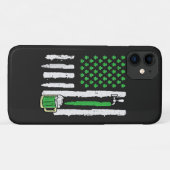 Coques Case-Mate iPhone Jour de la Saint-Patrick Drapeau américain Saint (Dos (Horizontal))