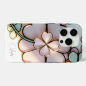 Coques Case-Mate iPhone Jour de la Saint Patrick Lucky Clover effet verre  (Verso (horizontal))
