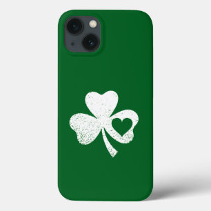 Case-Mate iPhone Case Jour de la Saint-Patrick vert Shamrock du cœur de