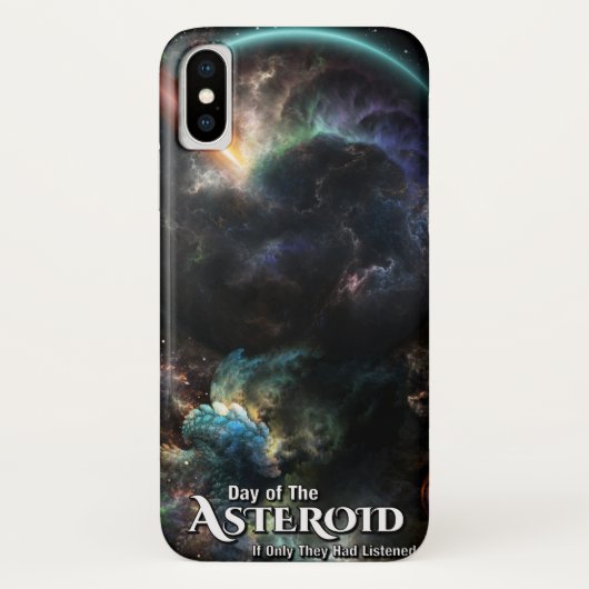 Coques Case-Mate iPhone Jour De L'Art Fractal SciFi Astéroïde (Dos)