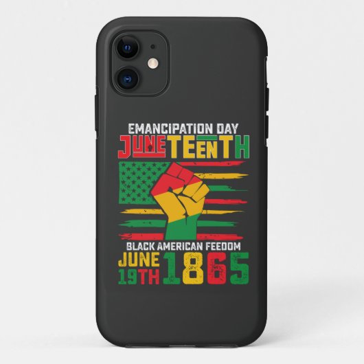Coques Case-Mate iPhone Jour de l'émancipation de Juneteenth Liberté des N (Dos)