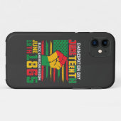 Coques Case-Mate iPhone Jour de l'émancipation de Juneteenth Liberté des N (Dos (Horizontal))