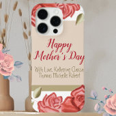 Coques Case-Mate iPhone Jour des Mères Modernes, Fleur Cute Élégante