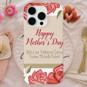 Coques Case-Mate iPhone Jour des Mères Modernes, Fleur Cute Élégante