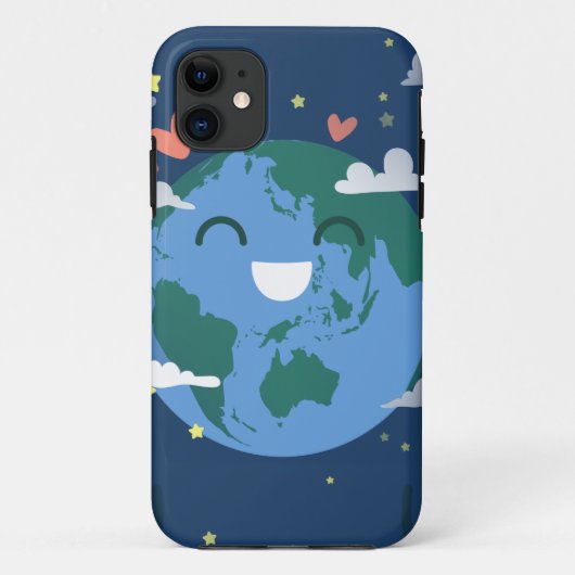 Coques Case-Mate iPhone jour des terres mignon (Dos)