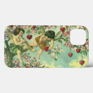 iPhone 13 Case Jour des Valentines vintages Cupidons victoriens C