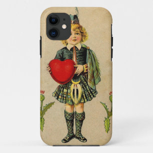 Coque iPhone 11 Jour des valentines vintages Scottish garçon & coe