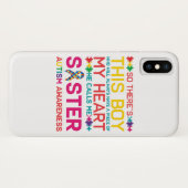 Coques Case-Mate iPhone Jour drôle de sensibilisation sur l'autisme de (Dos (Horizontal))