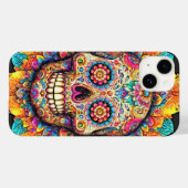 Coques Case-Mate iPhone Jour du crâne de sucre mort (Verso (horizontal))