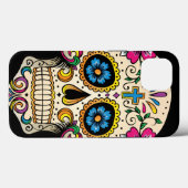 Coques Case-Mate iPhone Jour du crâne de sucre mort avec croix (Verso (horizontal))