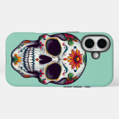 Coques Case-Mate iPhone Jour du crâne mort (Verso (horizontal))