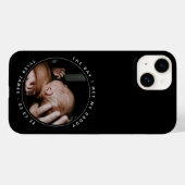 Coques Case-Mate iPhone Jour J'Ai Rencontré Mon Papa Première Fête des pèr (Verso (horizontal))