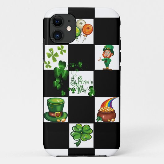Coques Case-Mate iPhone Jour le rétro de St Patrick unique (Dos)