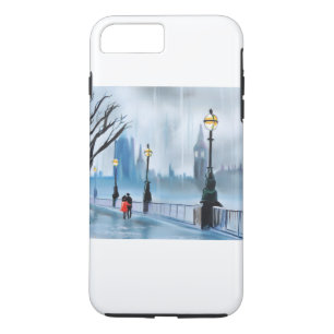 Coque iPhone 7 Plus Jour pluvieux dans la peinture de Londres la