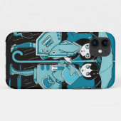 Coques Case-Mate iPhone Jour pluvieux dans le bleu (Dos (Horizontal))