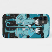 Coques Case-Mate iPhone Jour pluvieux dans le bleu (Dos (Horizontal))