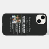 Coques Case-Mate iPhone Journal Meilleur Papi Photo Noir (Verso (horizontal))