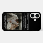 Coques Case-Mate iPhone Journal Photo de mariés heureux (Verso (horizontal))