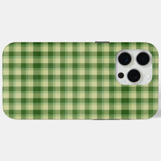 Coques Case-Mate iPhone Journée de la Saint Patrick à Plaid Vert (Verso (horizontal))