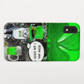 COQUES Case-Mate iPhone JOURNÉE DE LA SAINT-PATRICK CHAT AVEC BIÈRE IRLAND (Dos (Horizontal))