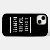 Coques Case-Mate iPhone Journée internationale des enseignants Manger Ense (Verso (horizontal))