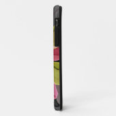 Coques Case-Mate iPhone Joy, Vert rose Anthracite Imaginaire Fleur Fractal (Dos/Gauche)