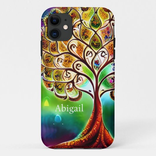 Coques Case-Mate iPhone Joyau personnalisé Tone Arbre de vie Belle (Dos)
