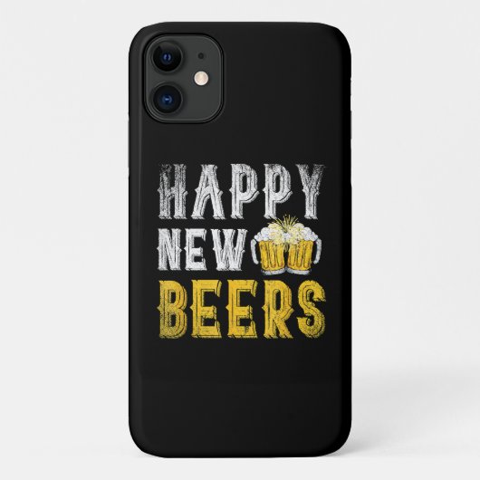 Coques Case-Mate iPhone Joyeuse fête de la bière nouvelle année (Dos)