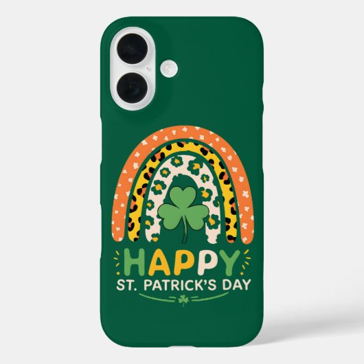 Coques Case-Mate iPhone Joyeuse Fête de la Saint-Patrick Mignon Léopard Ar (Verso)