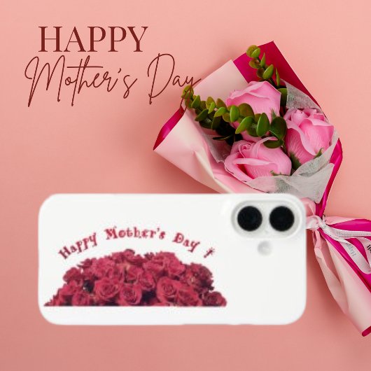 Coques Case-Mate iPhone Joyeuse fête des mères, Floral Rose Flower