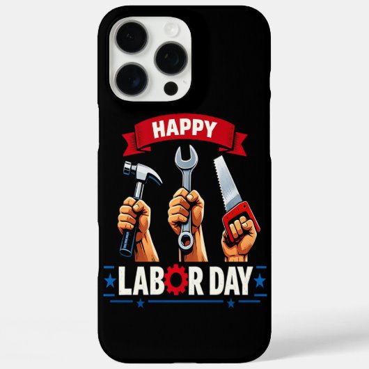 Coques Case-Mate iPhone Joyeuse fête du travail (Verso)