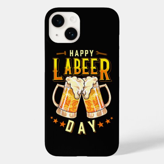 Coques Case-Mate iPhone Joyeuse Fête du Travail Bière Drôle (Verso)