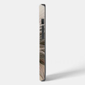 Coques Case-Mate iPhone Joyeuse Fleur Abstrait Beige Brown Floral Fractal (Verso / Gauche)