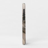 Coques Case-Mate iPhone Joyeuse Fleur Abstrait Beige Brown Floral Fractal (Dos/Gauche)