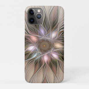 Case-Mate iPhone Case Joyeuse Fleur Abstrait Beige Brown Floral Fractal