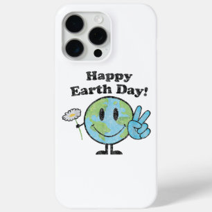 Coque iPhone 15 Pro Max Joyeuse Journée de la Terre Signe de Paix Fleur en