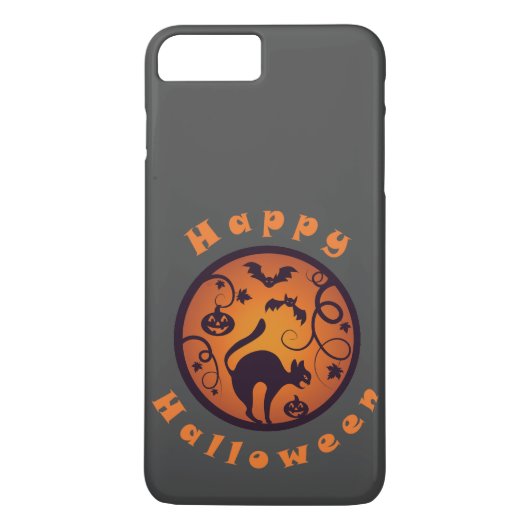 Coques Case-Mate iPhone Joyeuse lanterne d'Halloween araignées et chauves- (Dos)