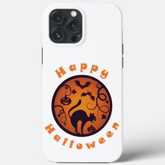 Coques Case-Mate iPhone Joyeuse lanterne d'Halloween araignées et chauves- (Verso)